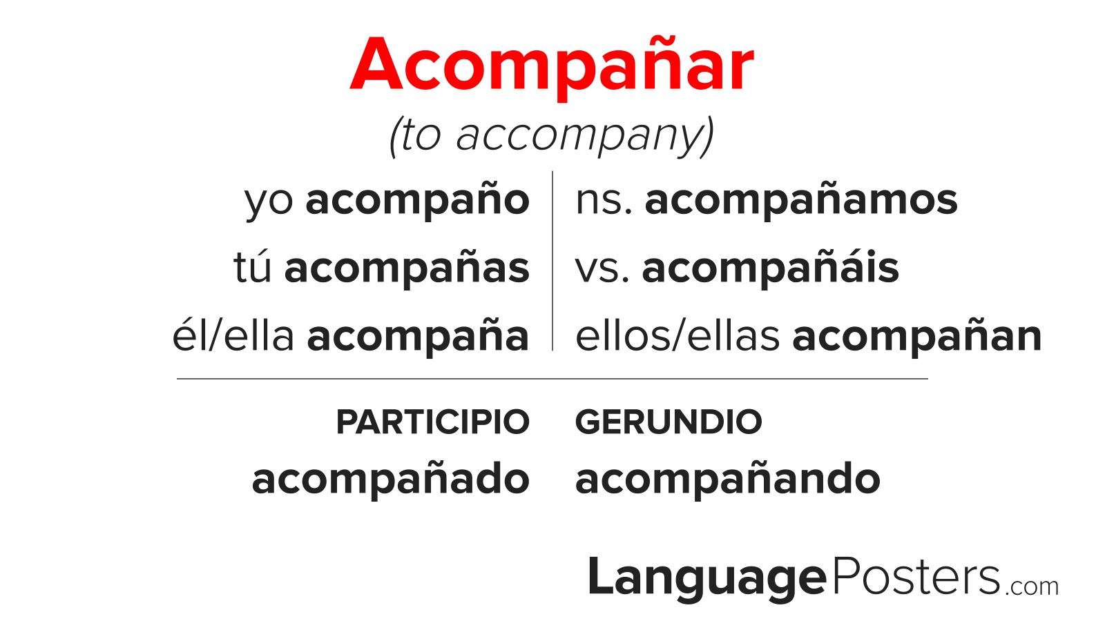 Acompañar Conjugation