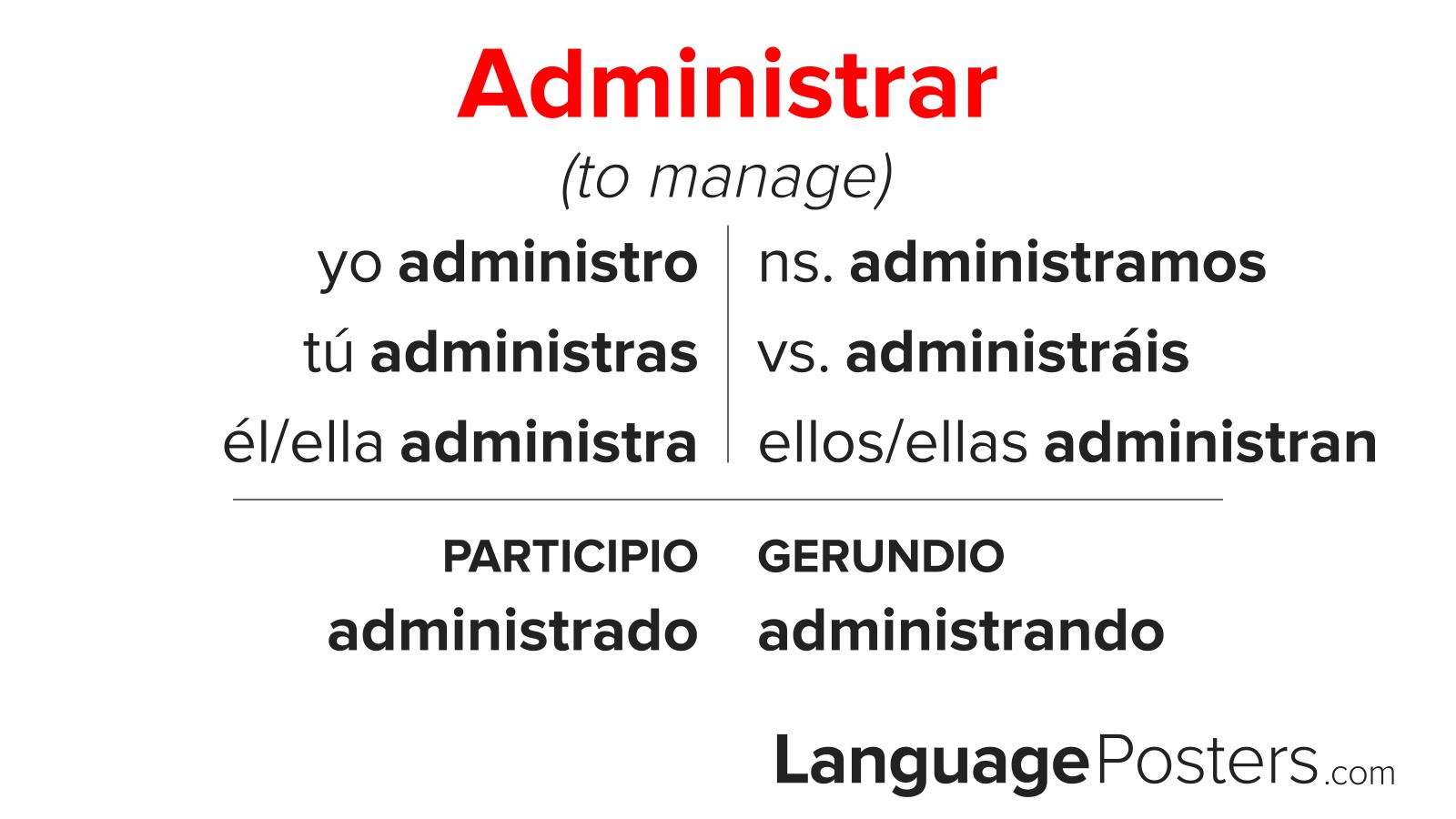 Administrar Conjugation