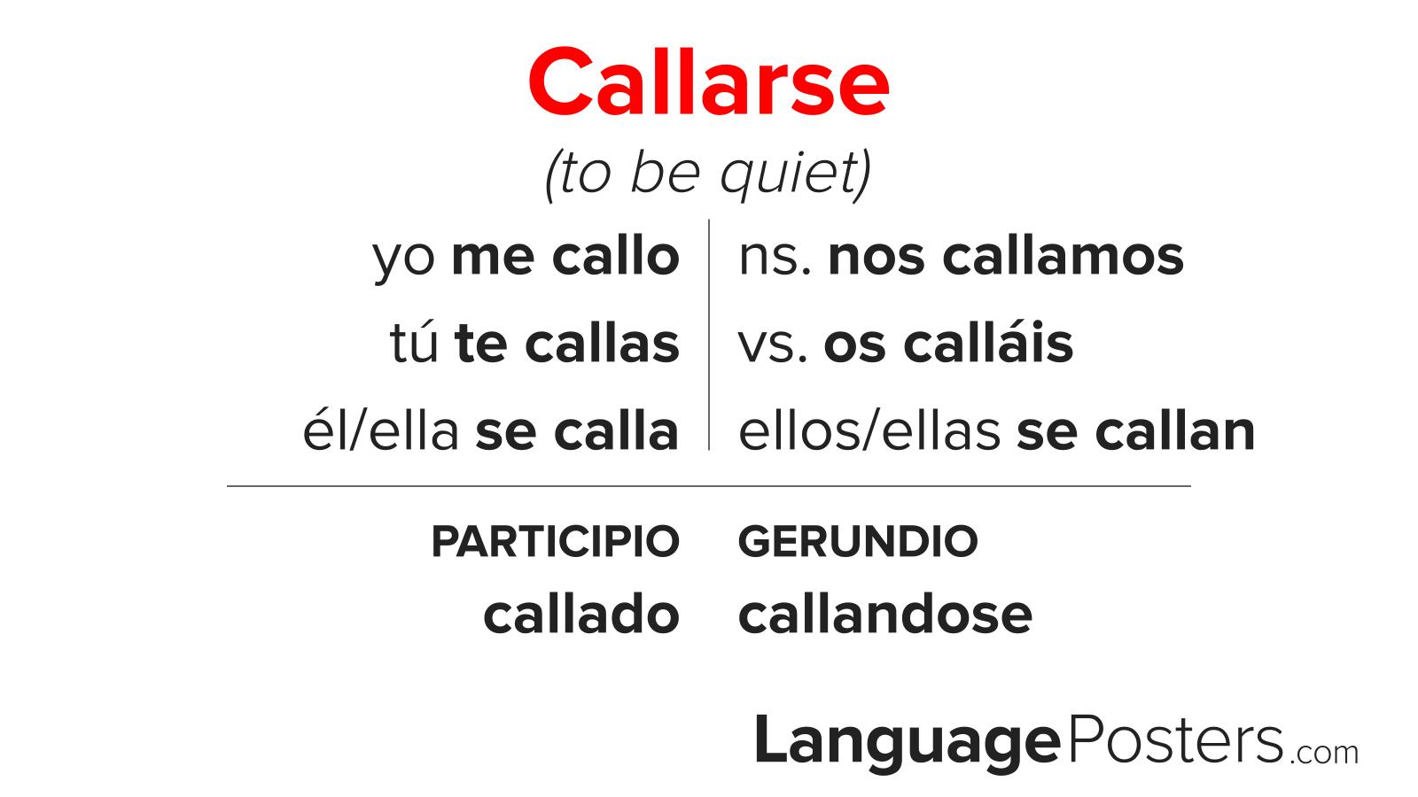 Callarse Conjugation