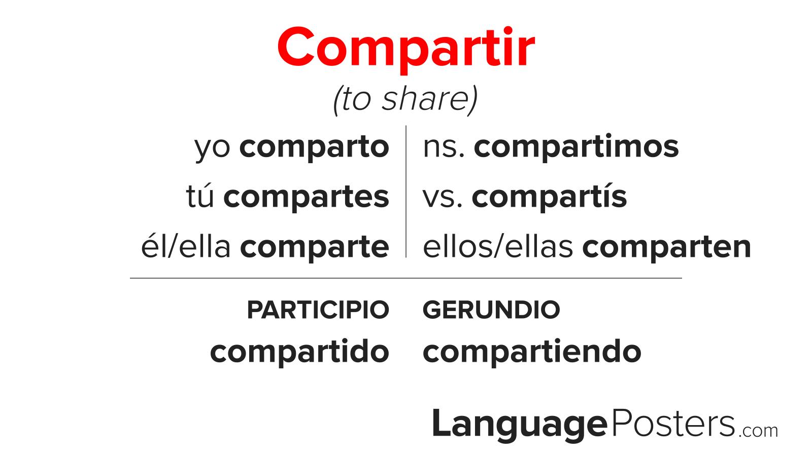 Compartir Conjugation