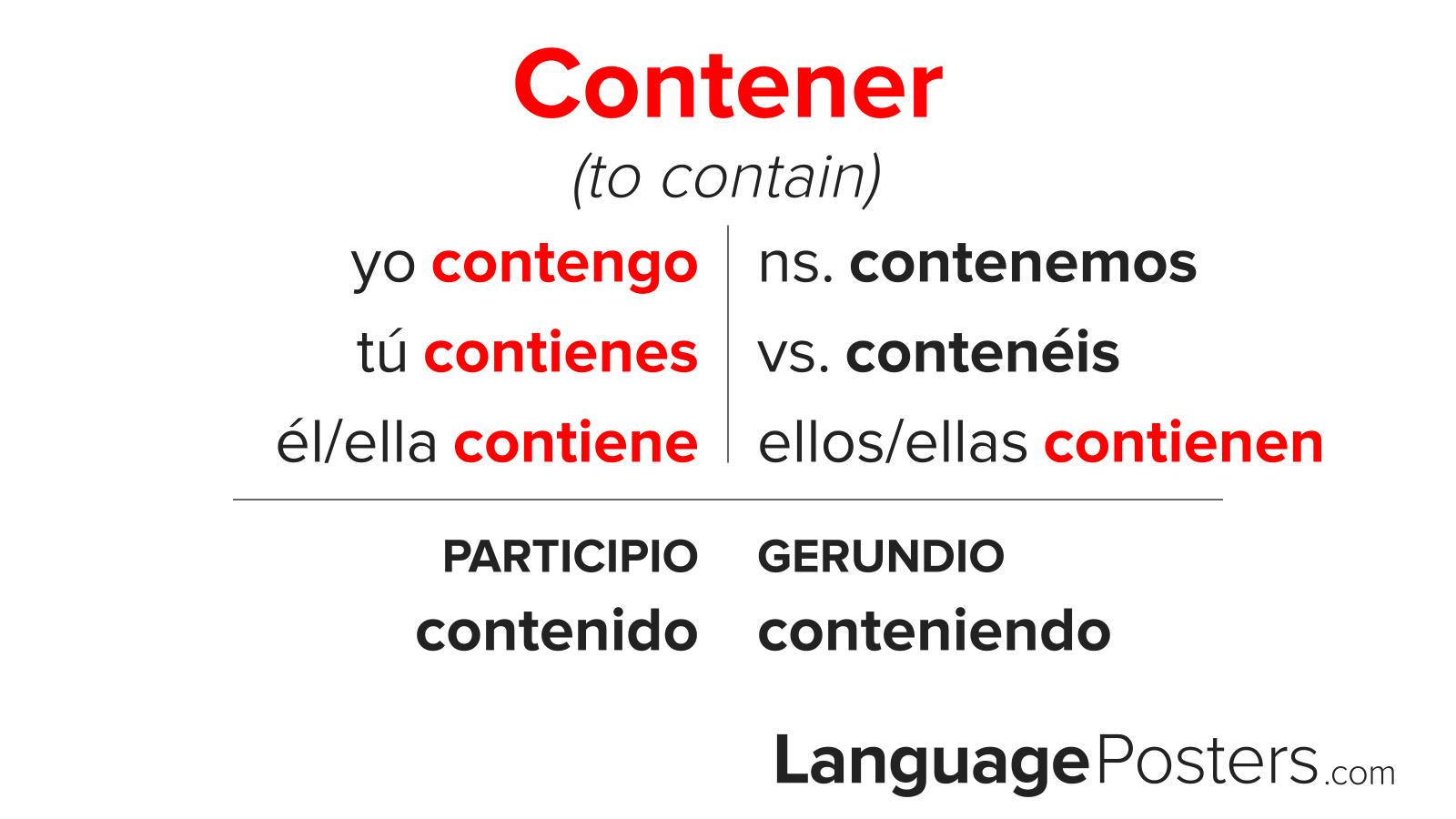 Contener Conjugation