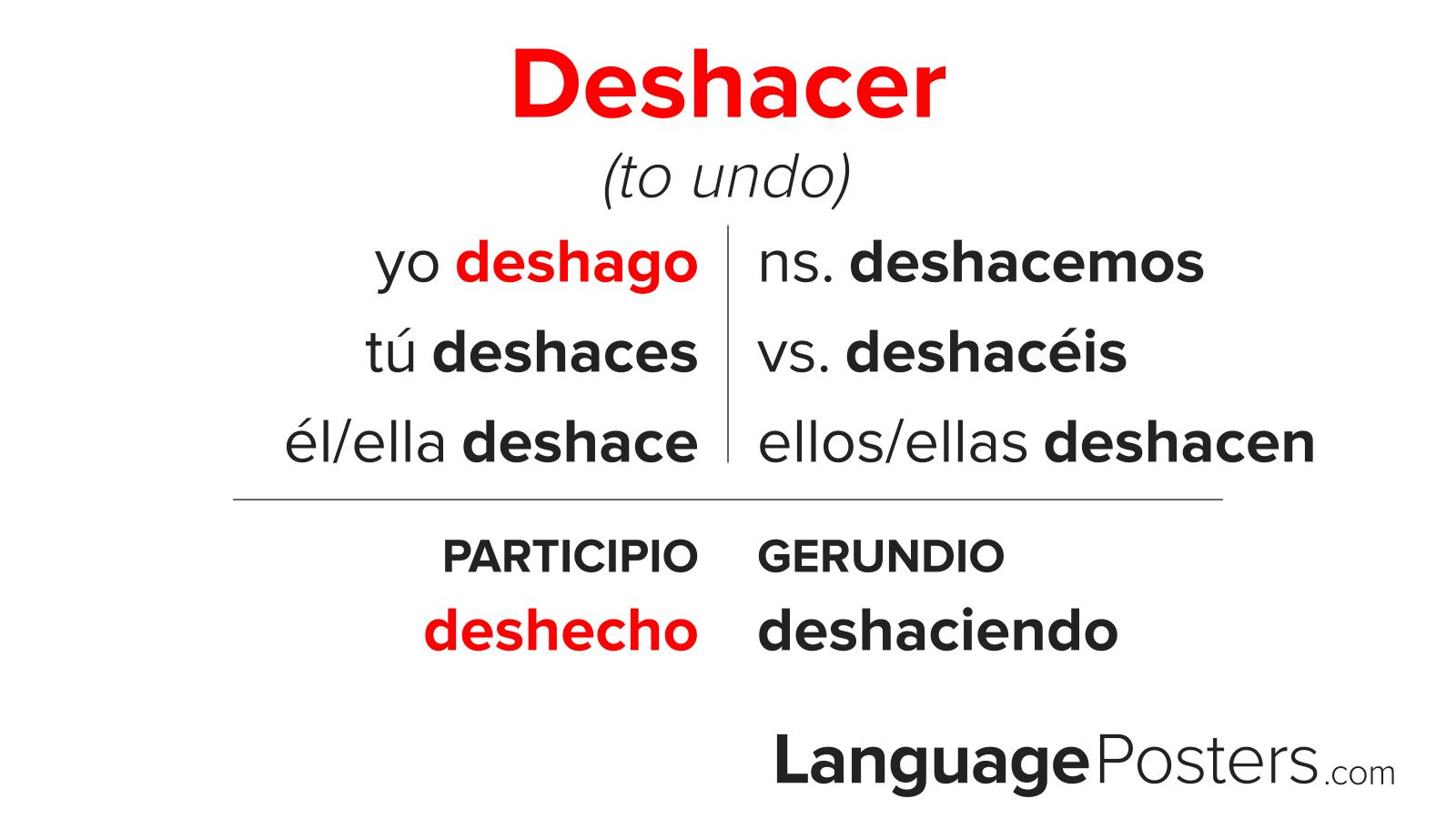 Deshacer Conjugation