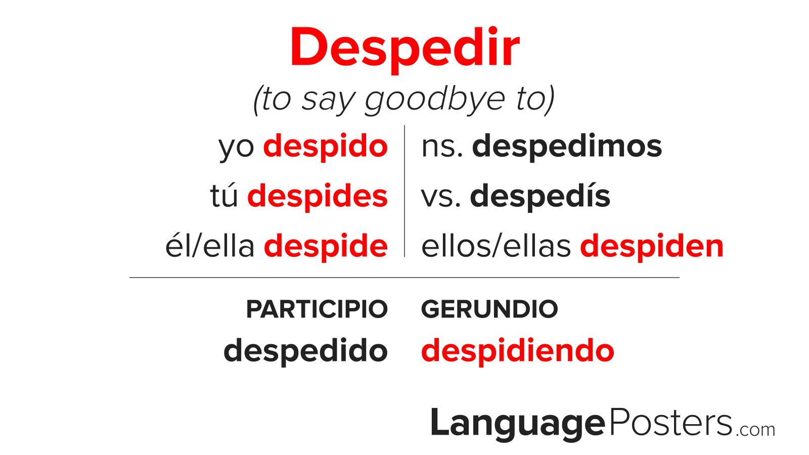 Despedir Conjugation