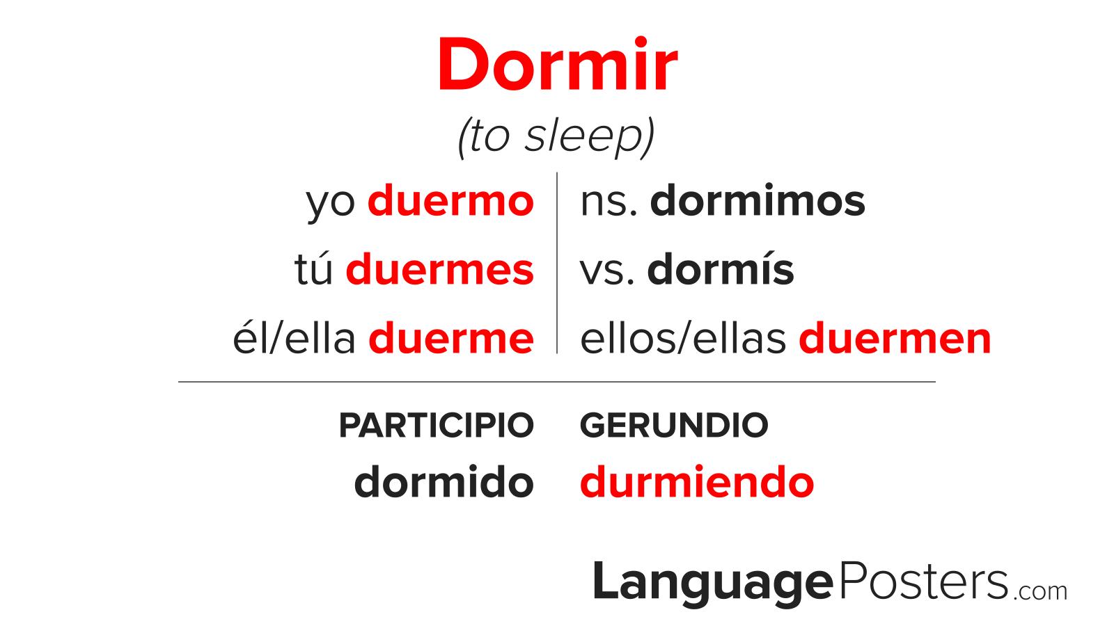 Dormir Conjugation