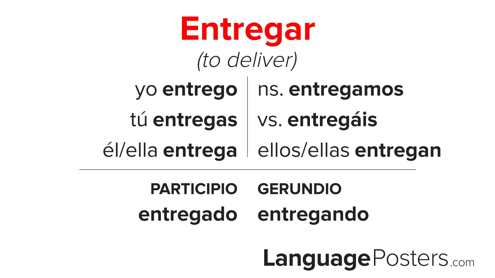 Entregar Conjugation