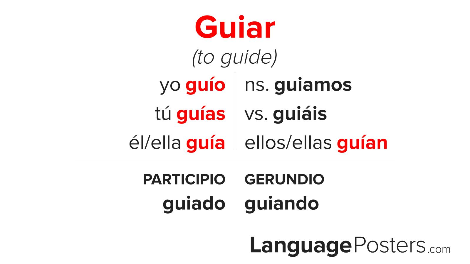 Guiar Conjugation