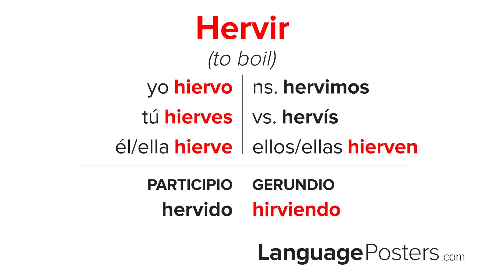 Hervir Conjugation