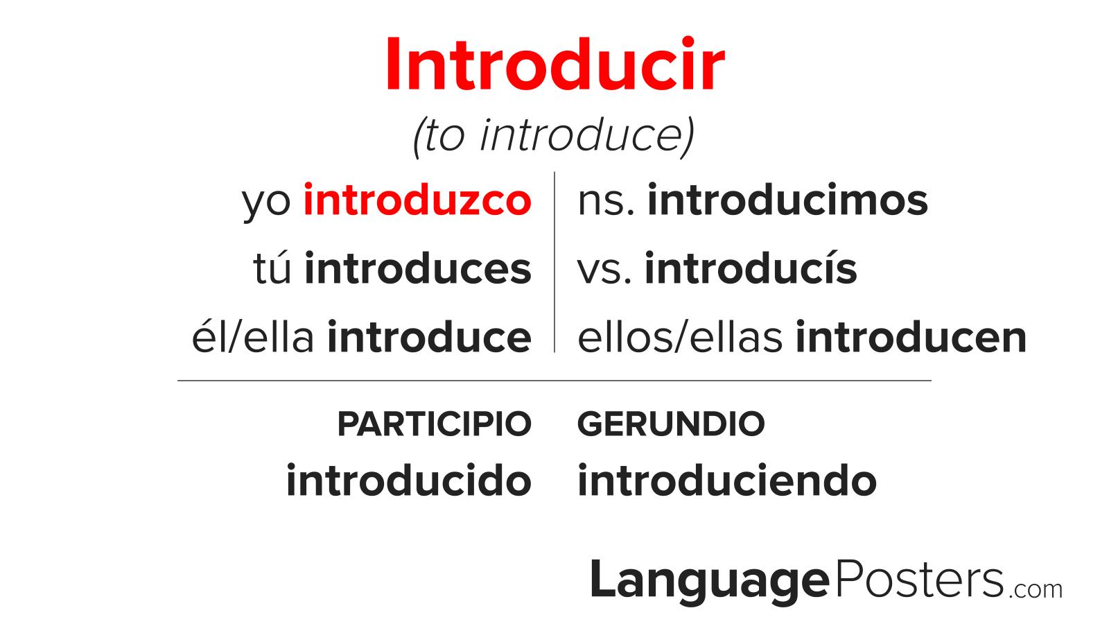 Introducir Conjugation