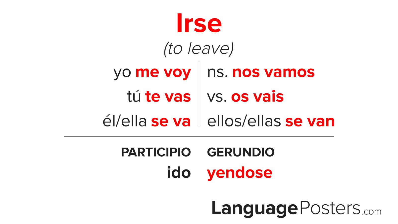 Irse Conjugation