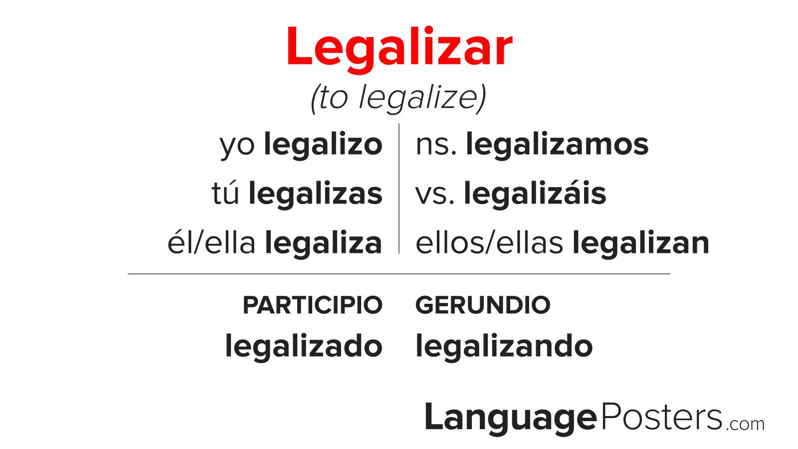 Legalizar Conjugation