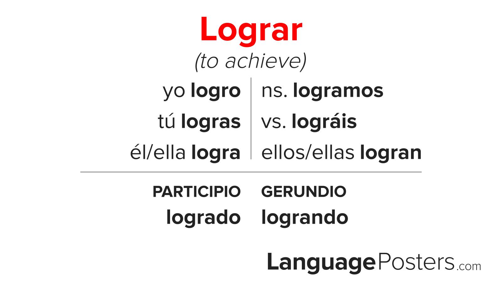 Lograr Conjugation