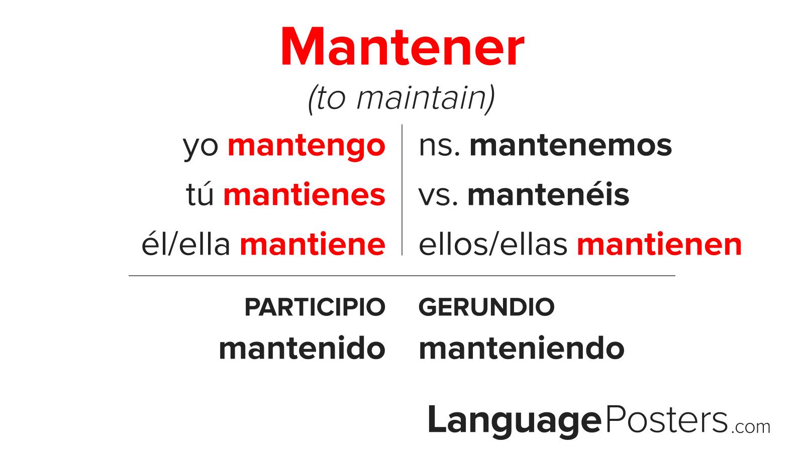 Mantener Conjugation