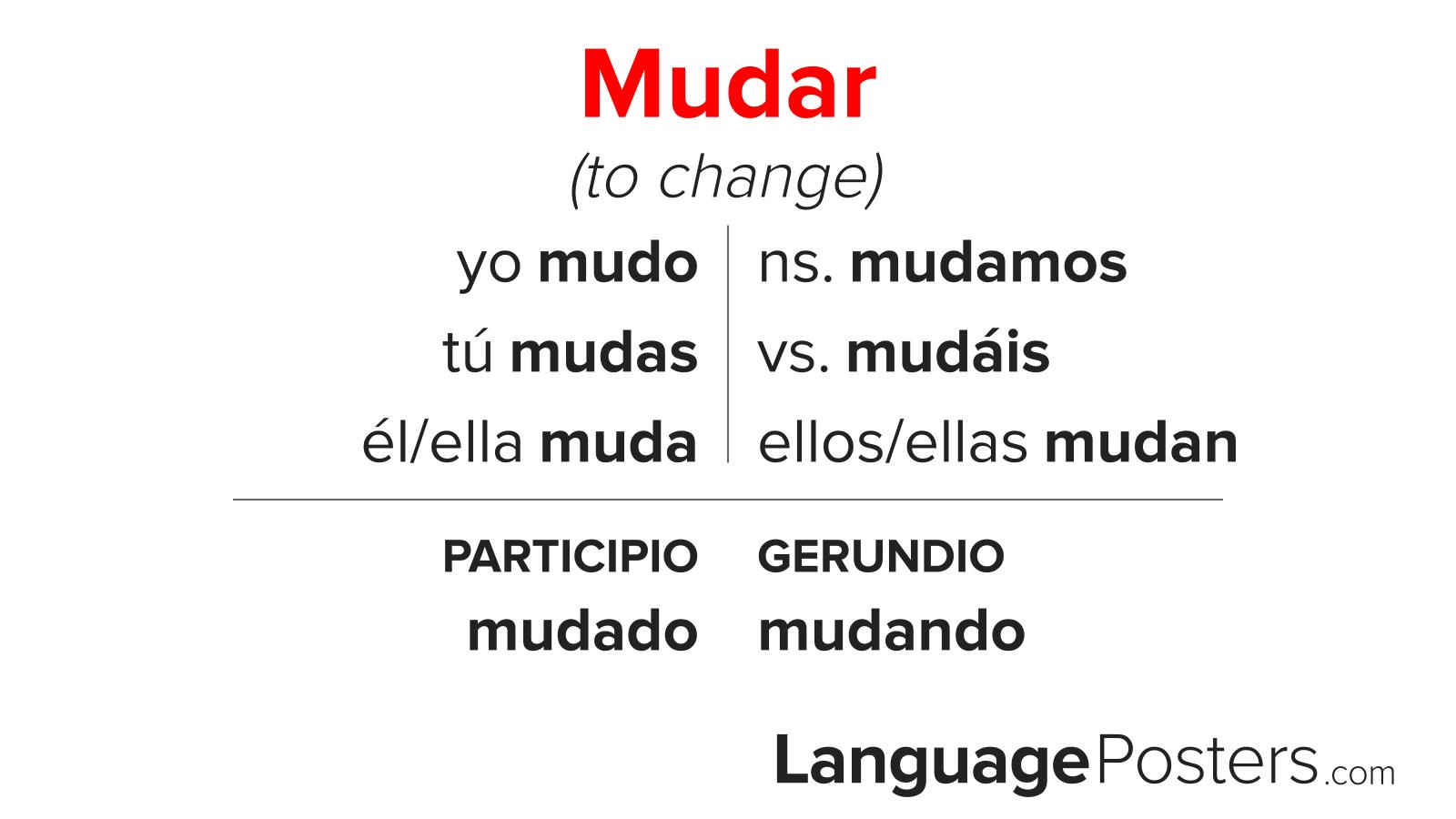 Mudar Conjugation