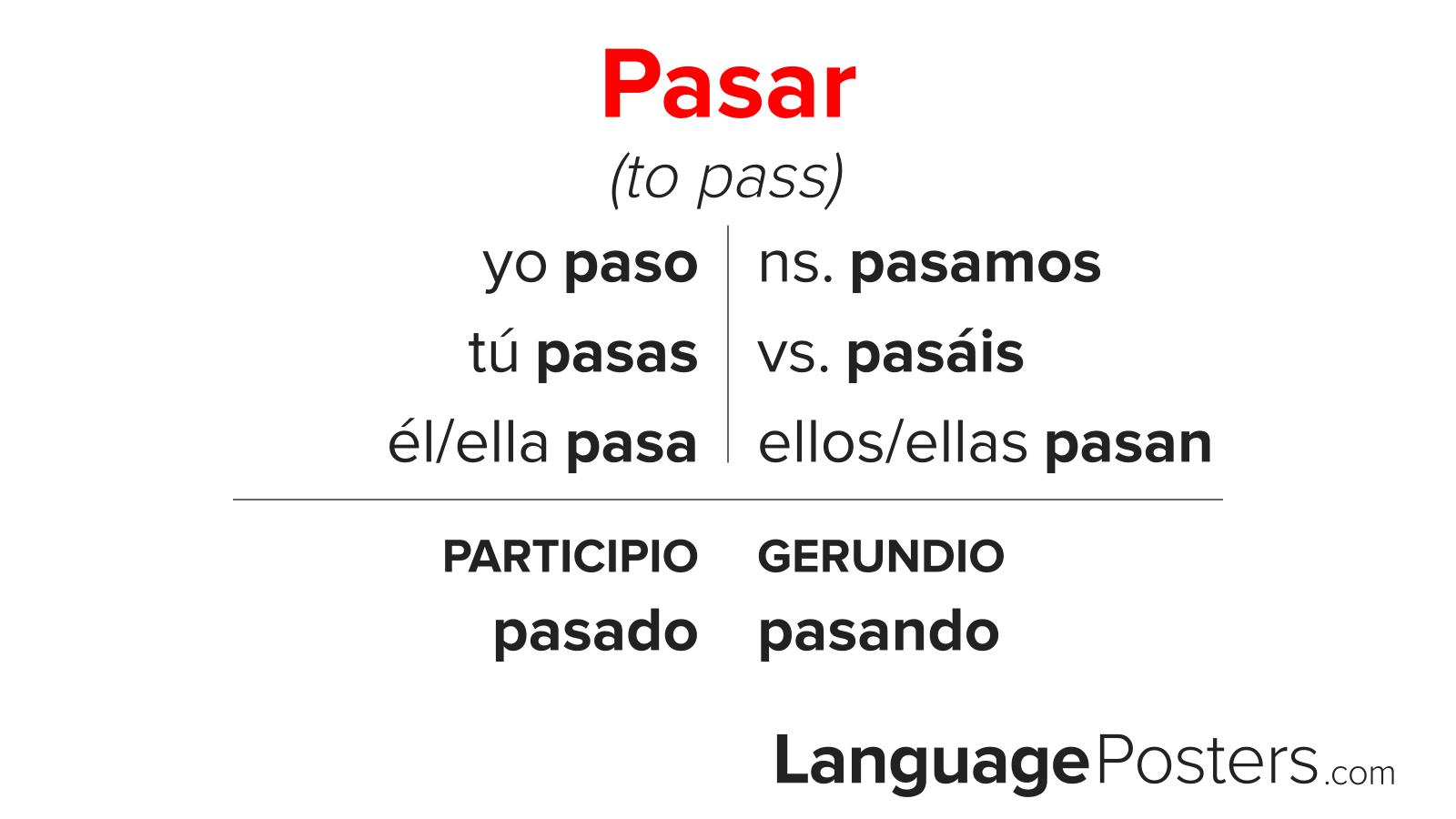 Pasar Conjugation