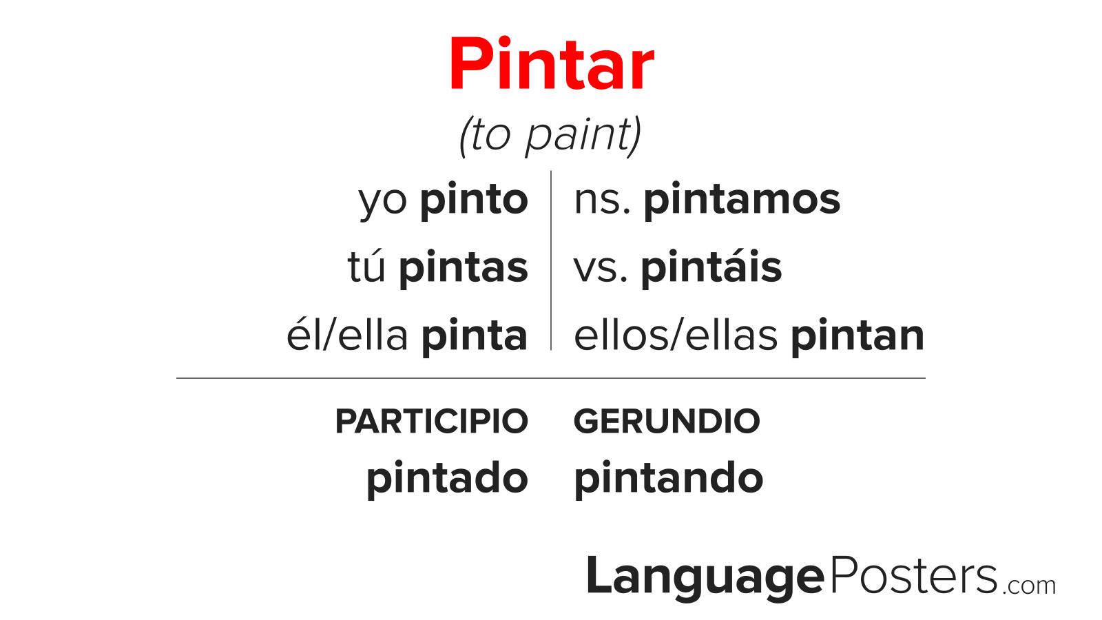 Pintar Conjugation