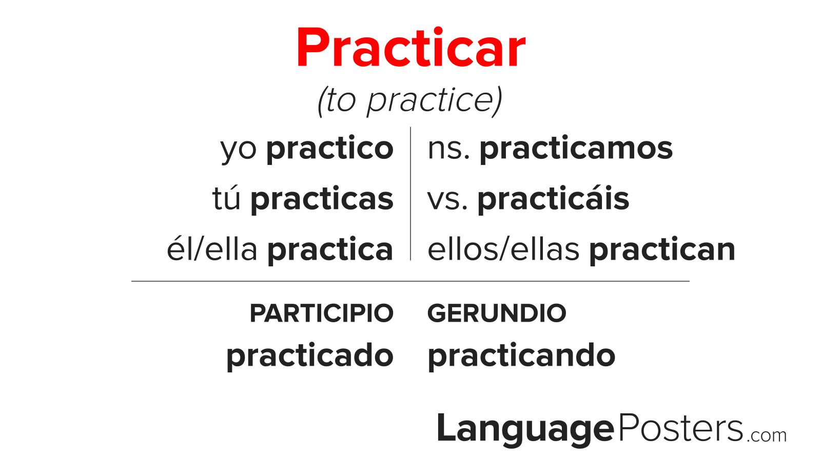 Practicar Conjugation