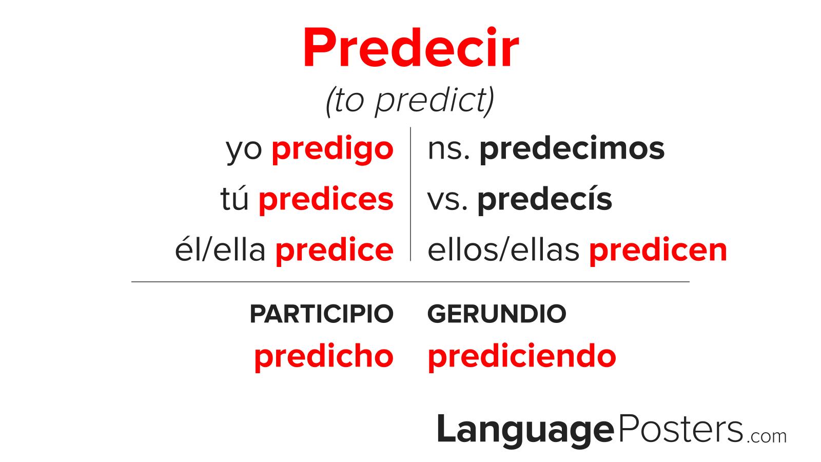 Predecir Conjugation