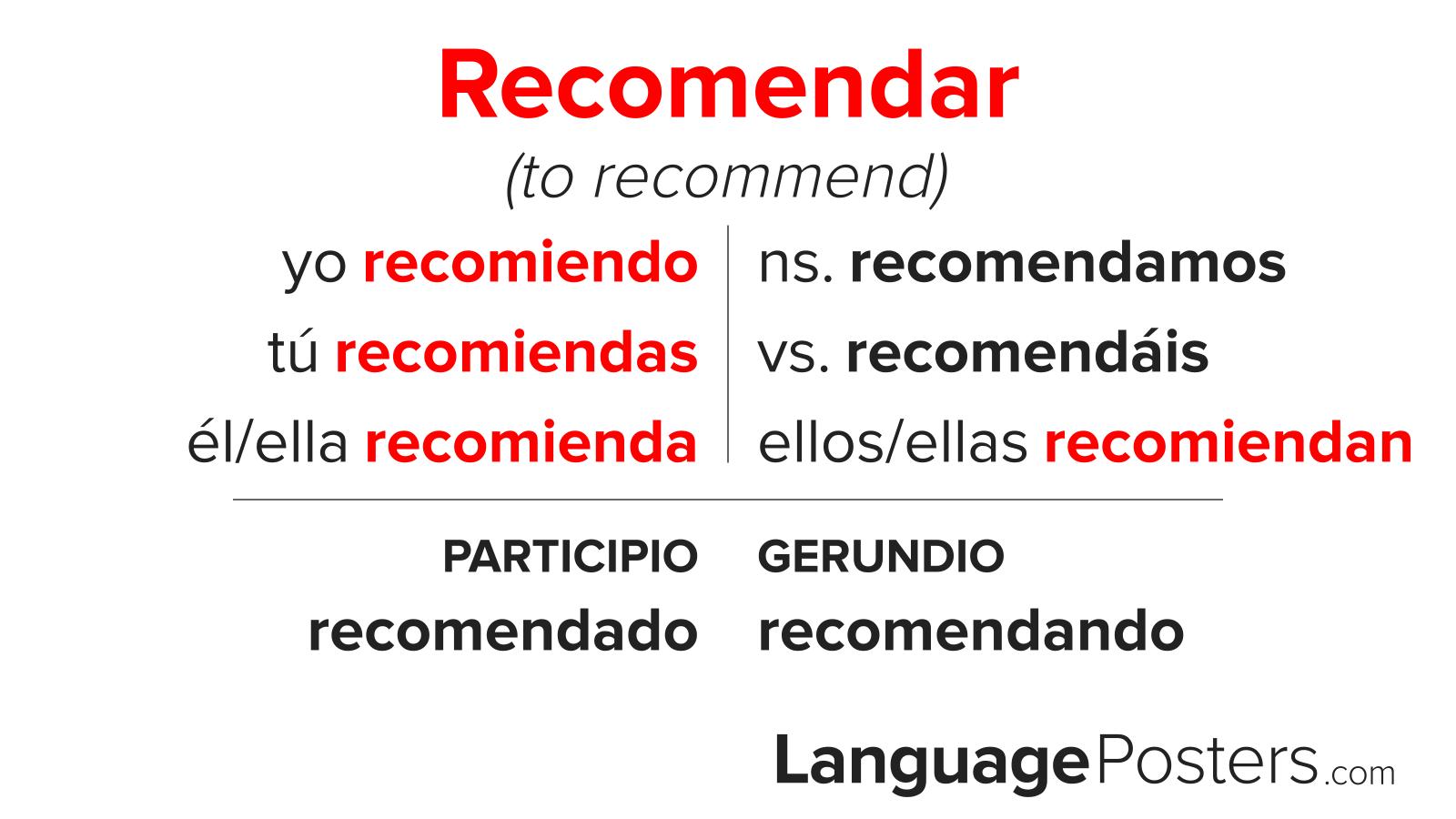 Recomendar Conjugation