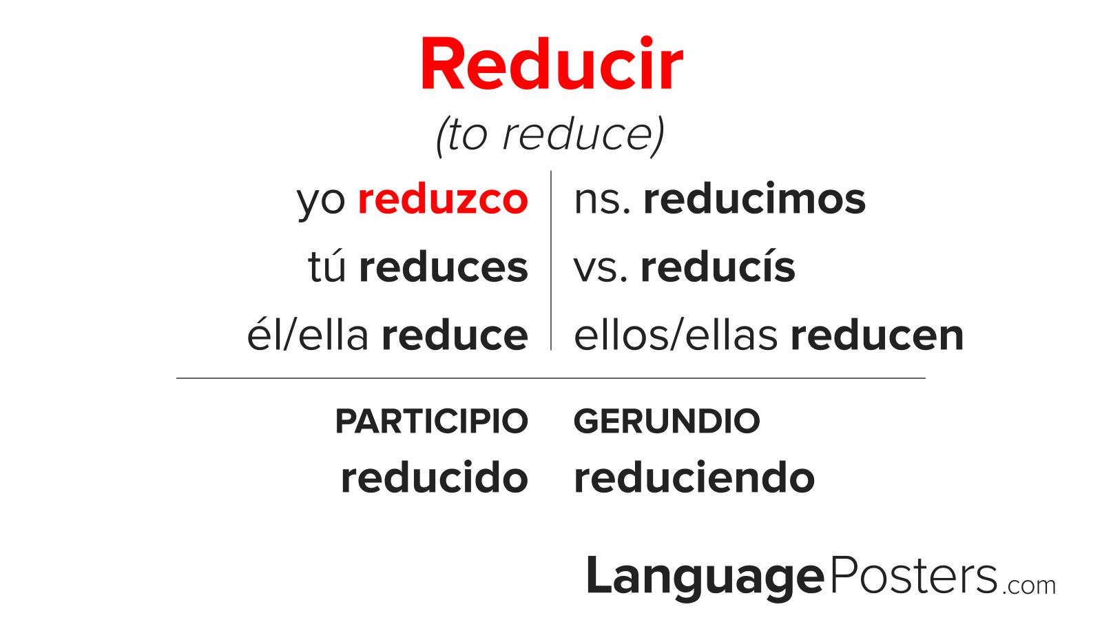 Reducir Conjugation