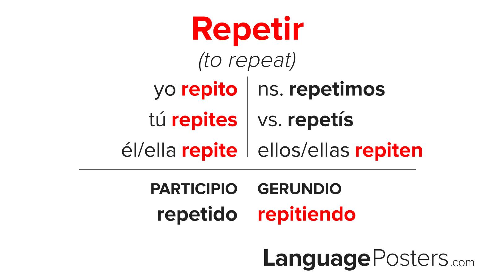 Repetir Conjugation