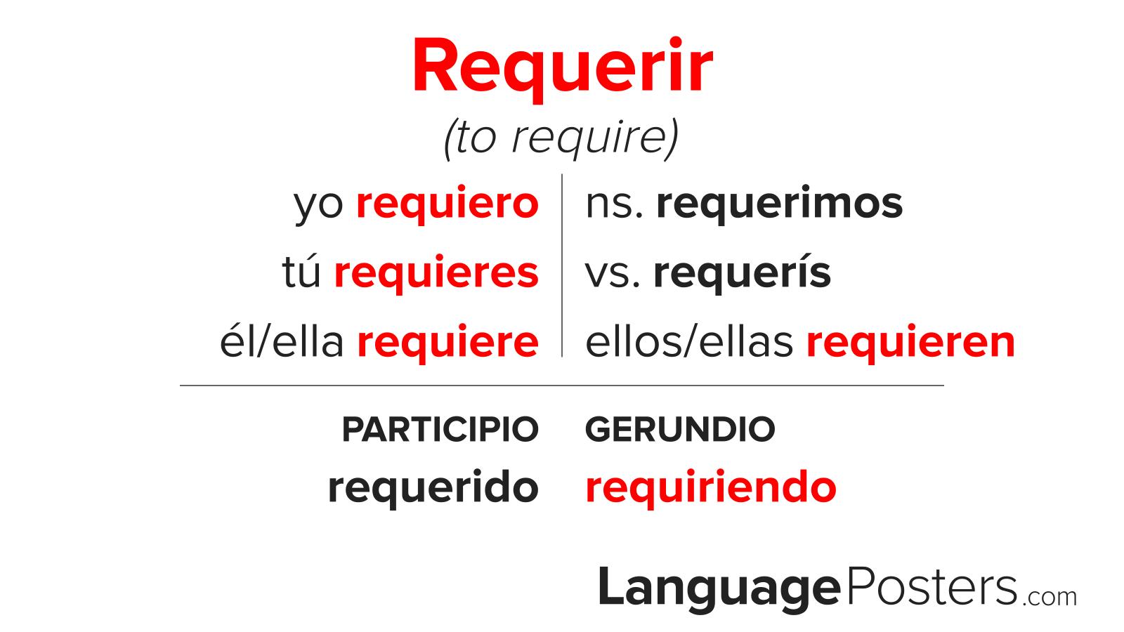 Requerir Conjugation