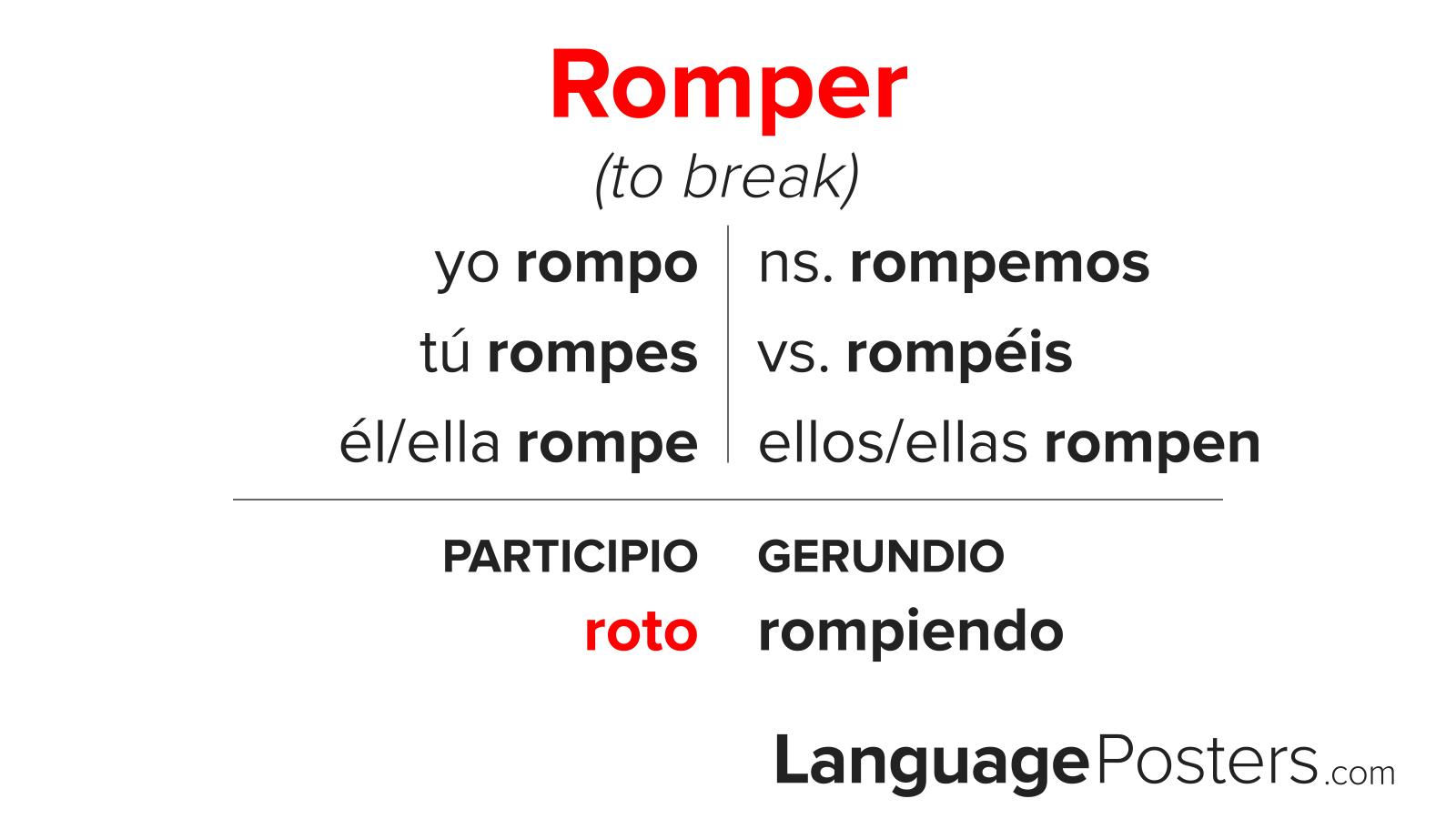 Romper Conjugation