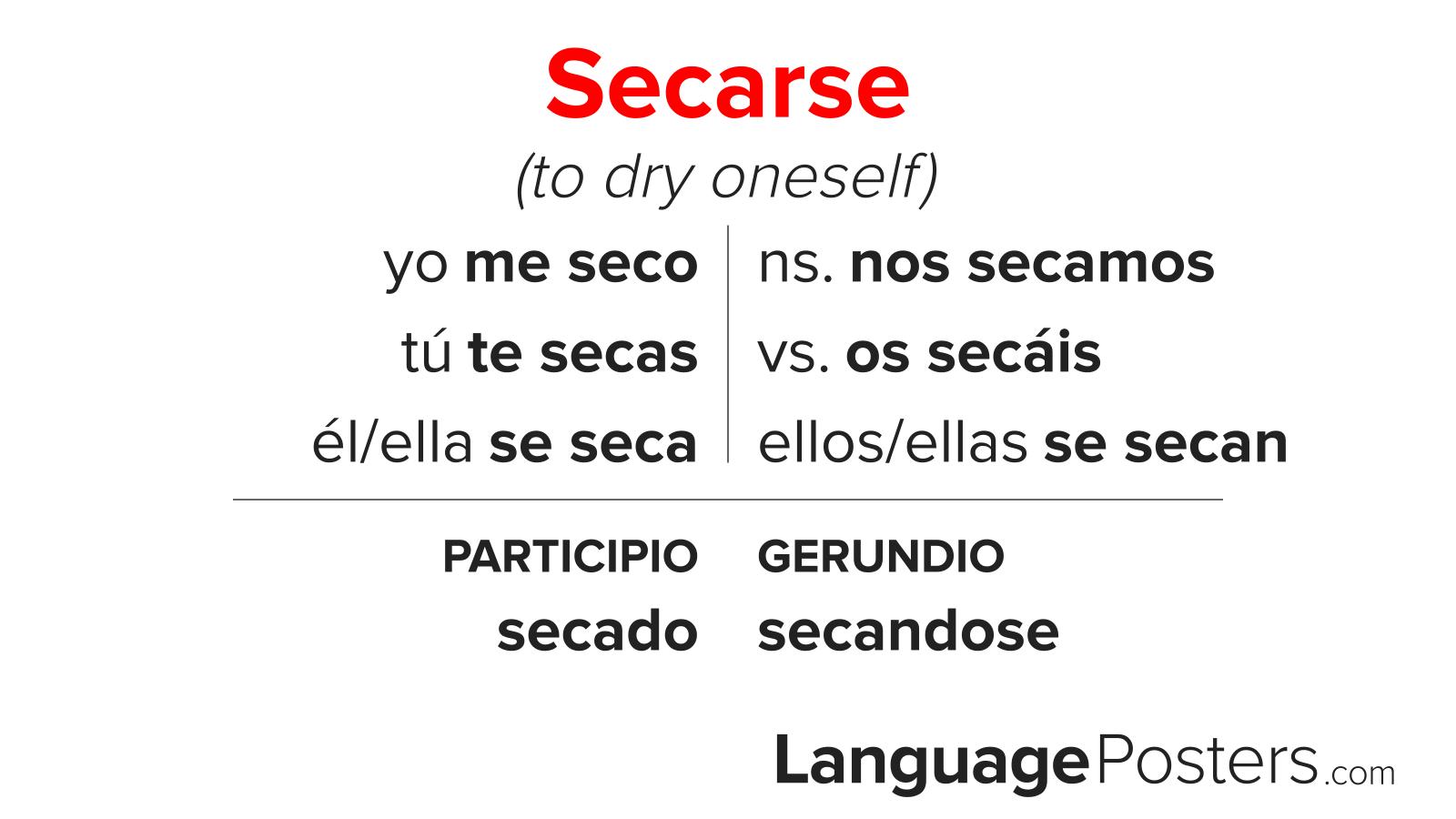 Secarse Conjugation