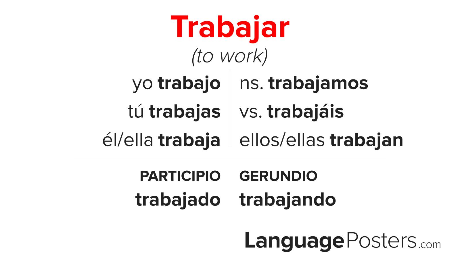 Trabajar Conjugation